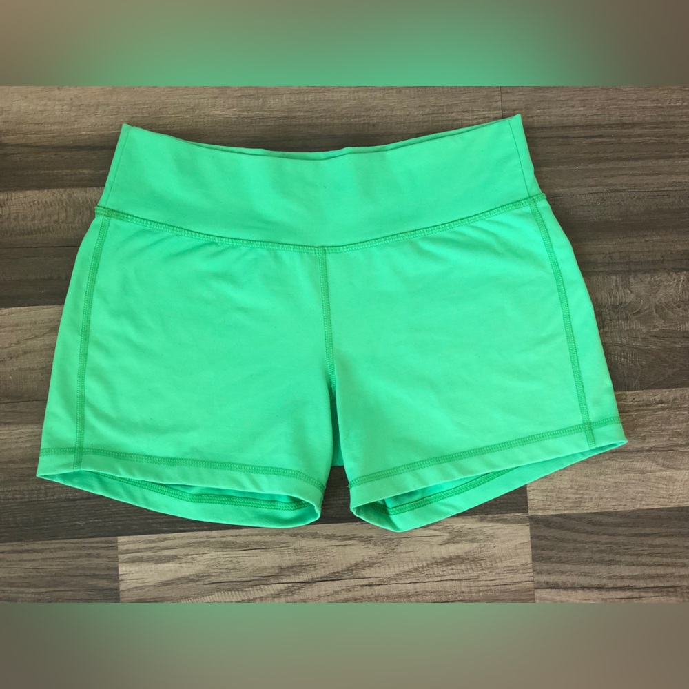 Patagonia Womens Neon Green Athletic Lounge Casual Shorts
